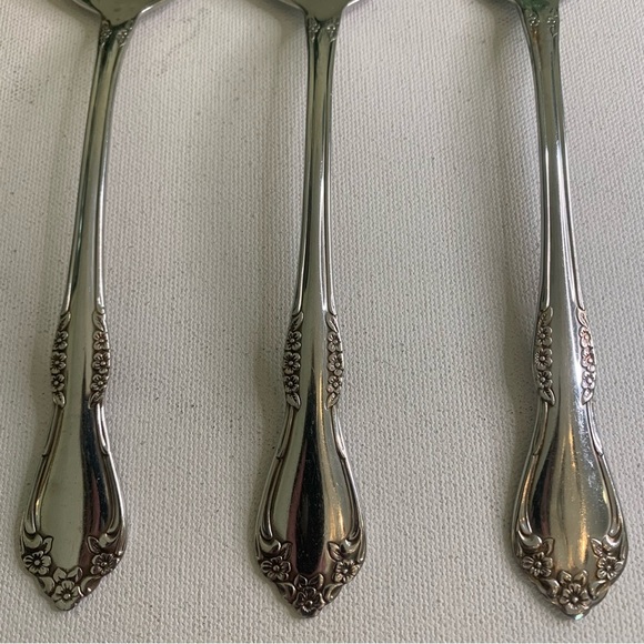 3 Pc SERVING SET Wm A Rogers Deluxe Stainless MANSFIELD AMADEUS Oneida Ltd 8.5" - Picture 3 of 12